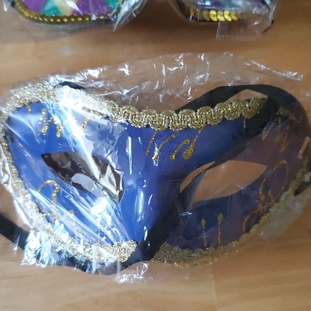 Mardi Gras, mask, masque, lot of 4, masquerade party